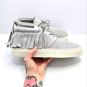 clear weather | one o one light grey suede low-top chukka sneakers | MENS 9.5